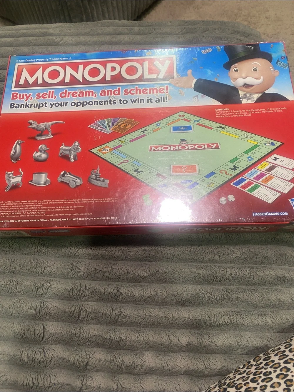 Hasbro Monopoly Board Game - Red & Green Artwork